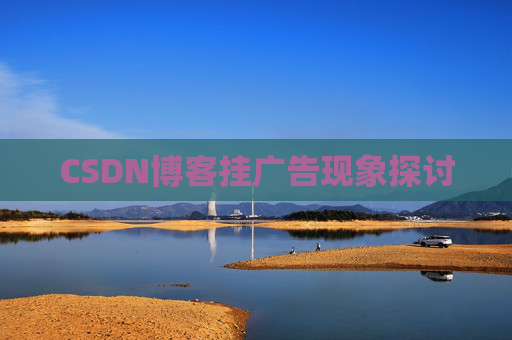 CSDN博客挂广告现象探讨